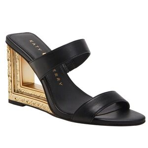 Katy Perry The Frame Wedge Two Band Black